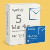 Synology MailPlus License 5 Pack – $51 per license - Official Reseller SynoPower Club (with license photo proof) - 24x7 Instant Delivery - Box Version