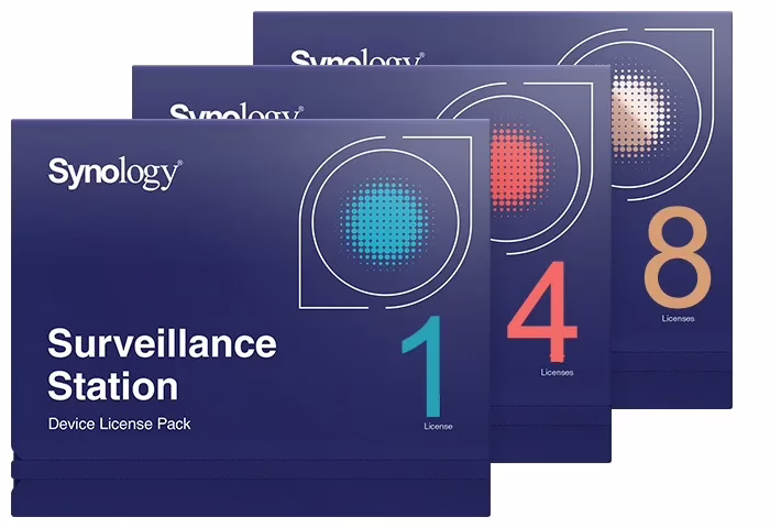 Synology Surveillance Station License Pack for 1 4 8 devices - SynoPower Club - official partner
